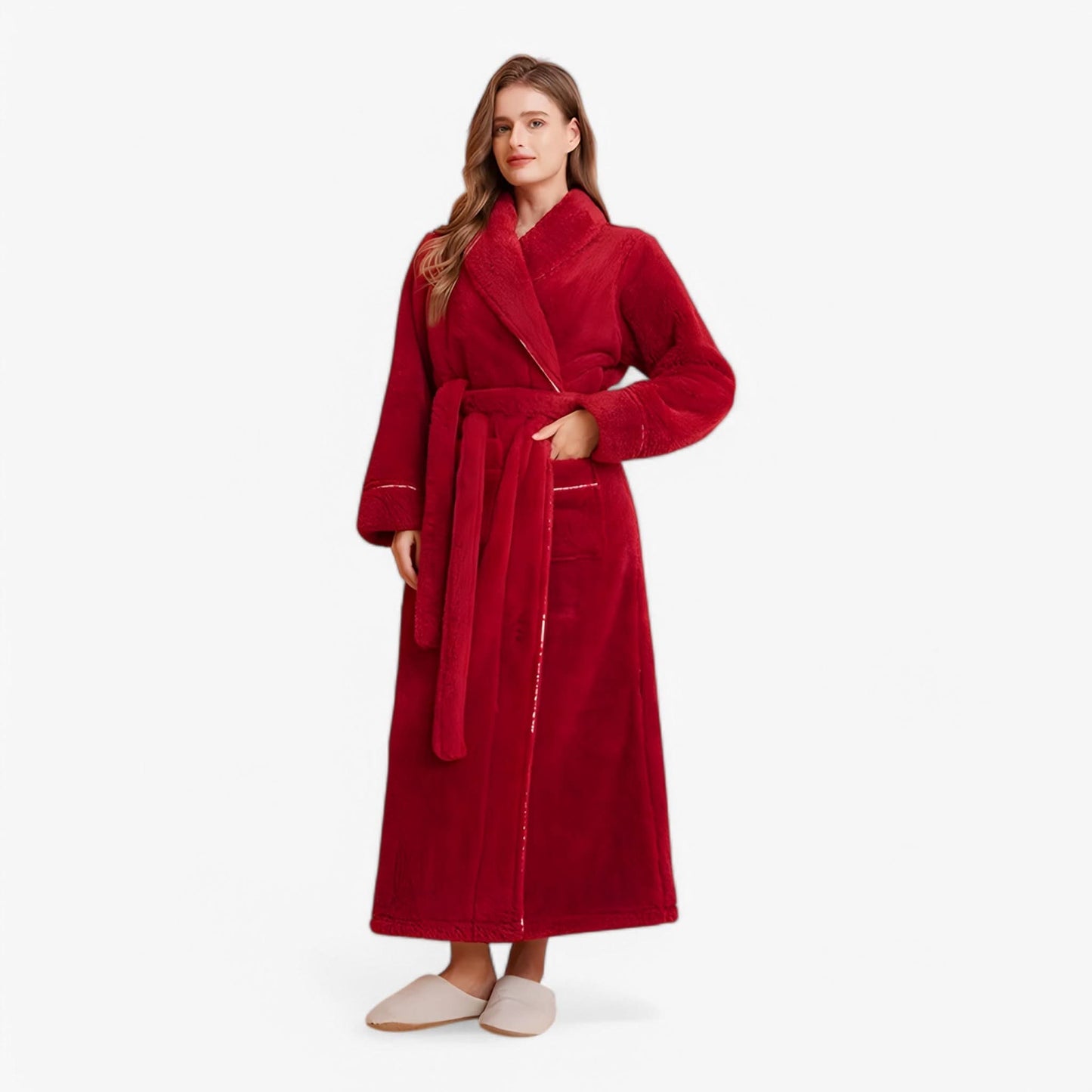 Velvra Unisex Luxury Bathrobe | Ultra-Soft Comfort with Timeless Spa-Style Elegance