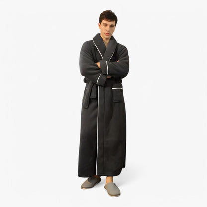 Velvra Unisex Luxury Bathrobe | Ultra-Soft Comfort with Timeless Spa-Style Elegance