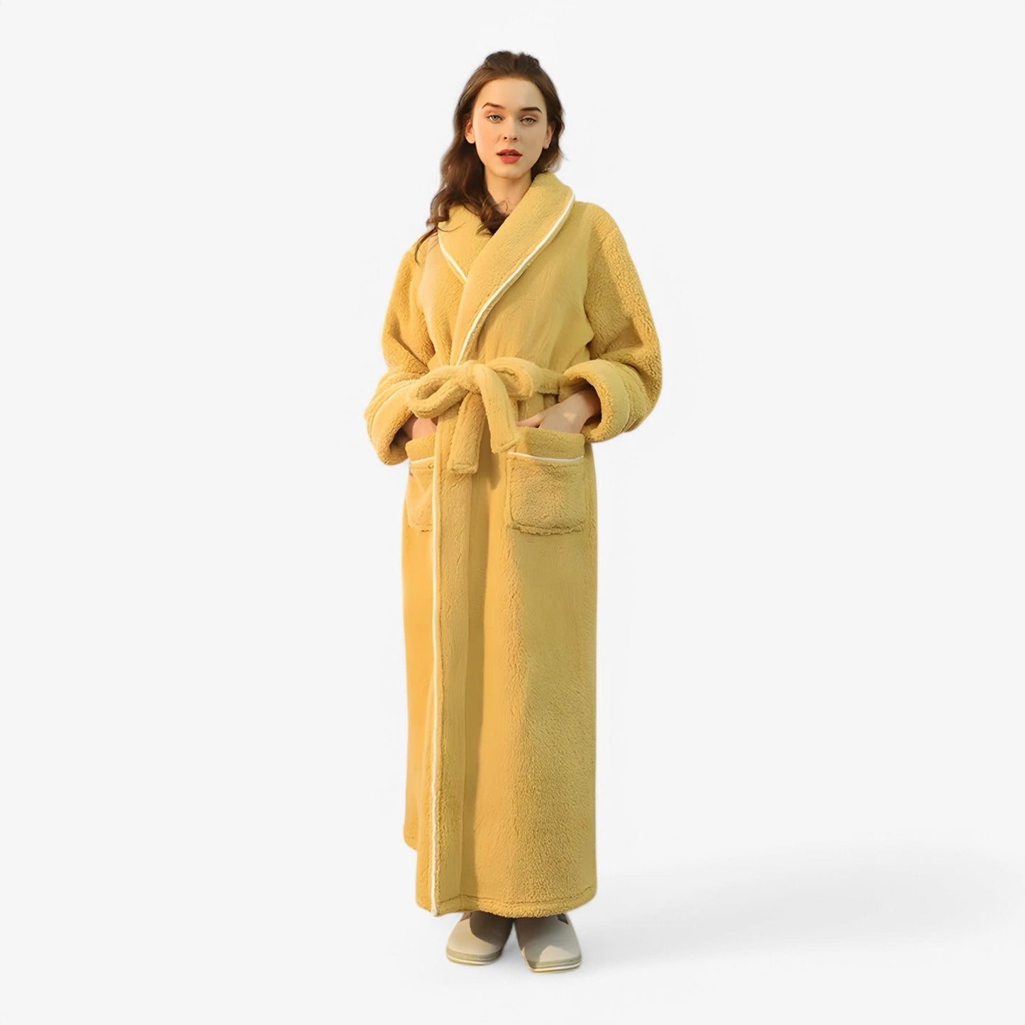 Velvra Unisex Luxury Bathrobe | Ultra-Soft Comfort with Timeless Spa-Style Elegance