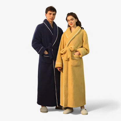Velvra Unisex Luxury Bathrobe | Ultra-Soft Comfort with Timeless Spa-Style Elegance