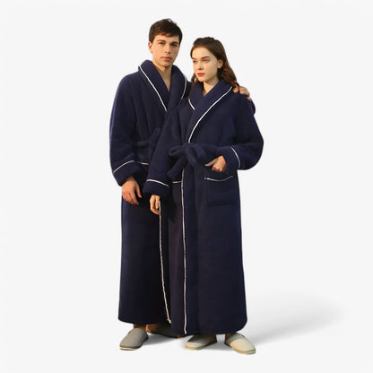Velvra Unisex Luxury Bathrobe | Ultra-Soft Comfort with Timeless Spa-Style Elegance