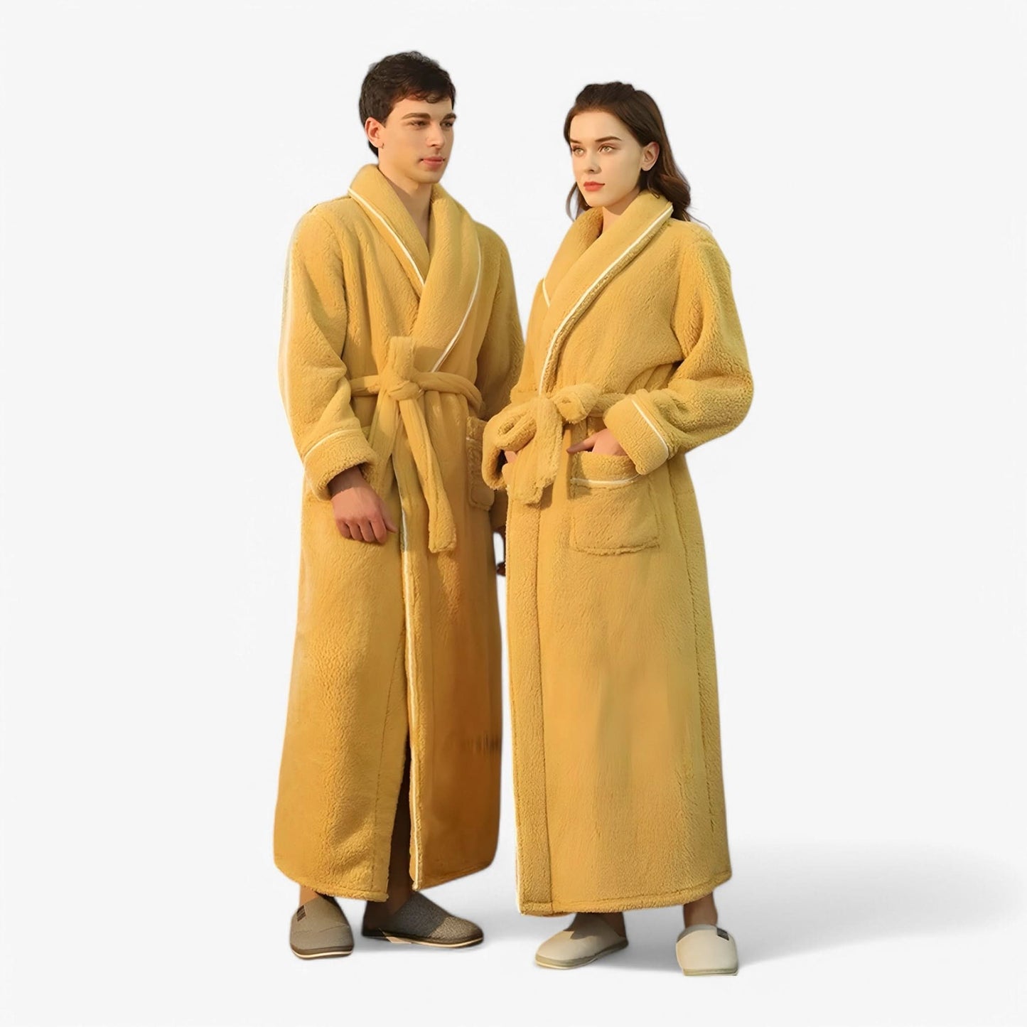 Velvra Unisex Luxury Bathrobe | Ultra-Soft Comfort with Timeless Spa-Style Elegance