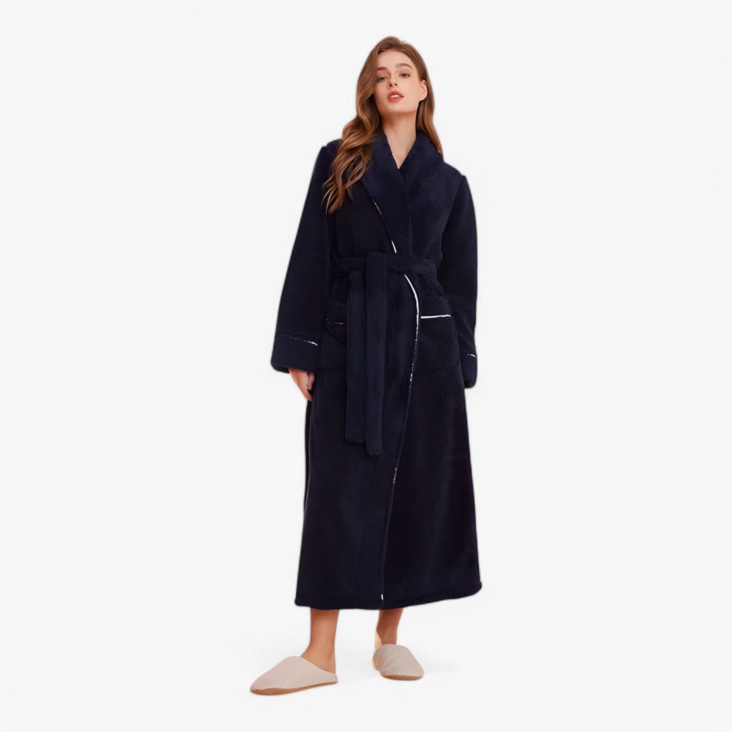 Velvra Unisex Luxury Bathrobe | Ultra-Soft Comfort with Timeless Spa-Style Elegance
