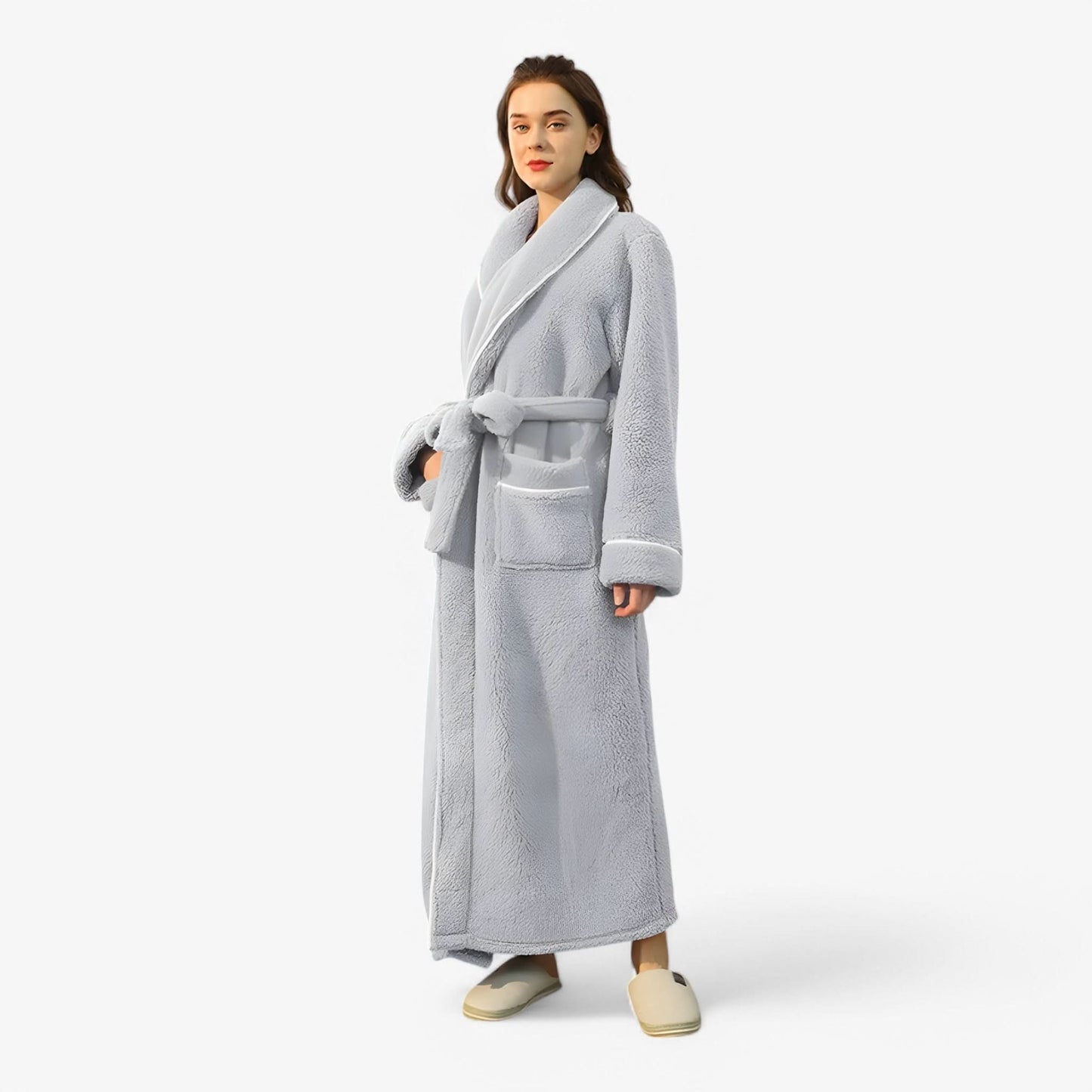 Velvra Unisex Luxury Bathrobe | Ultra-Soft Comfort with Timeless Spa-Style Elegance