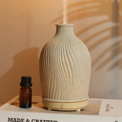 Vase Aroma Diffuser | Boho Polyresin Ultrasonic Design