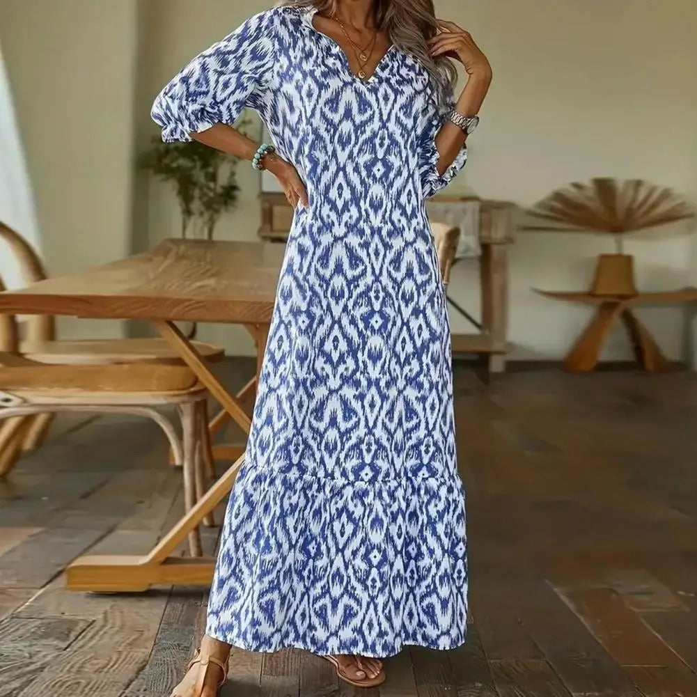 Helena | Women’s Summer Elegant V-Neck Maxi Dress