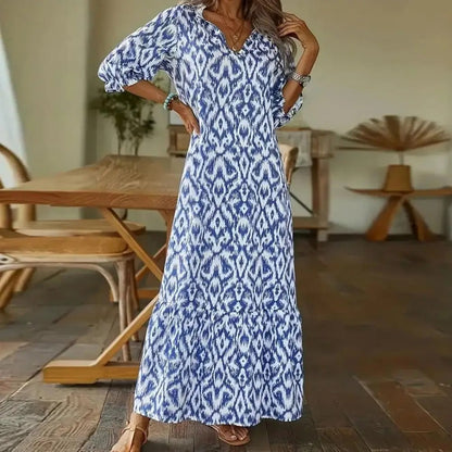 Helena | Women’s Summer Elegant V-Neck Maxi Dress
