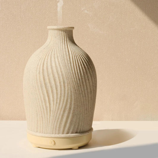 Vase Aroma Diffuser | Boho Polyresin Ultrasonic Design