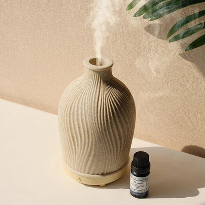 Vase Aroma Diffuser | Boho Polyresin Ultrasonic Design