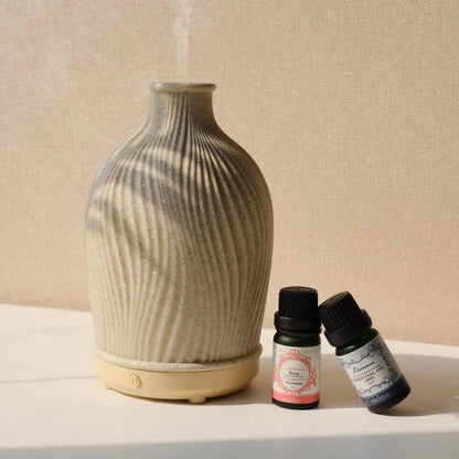 Vase Aroma Diffuser | Boho Polyresin Ultrasonic Design