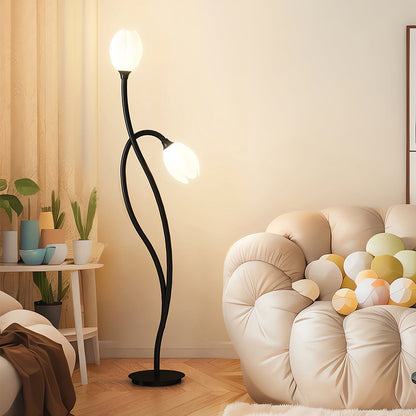 Contemporary G9 Fixture | LumiPetal Flower Floor Light