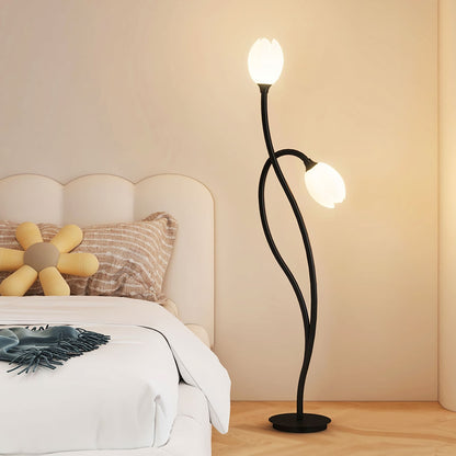 Contemporary G9 Fixture | LumiPetal Flower Floor Light