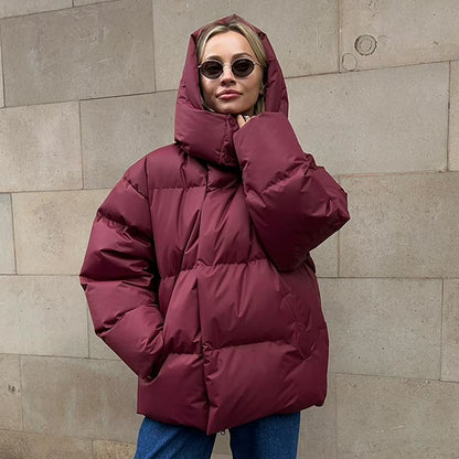Eerie | Women’s Quilted Puffer Jacket with Oversized Fit and Hood