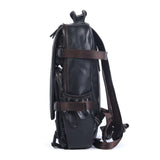 Aiden | Black Vegan Leather Backpack