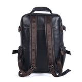 Aiden | Black Vegan Leather Backpack