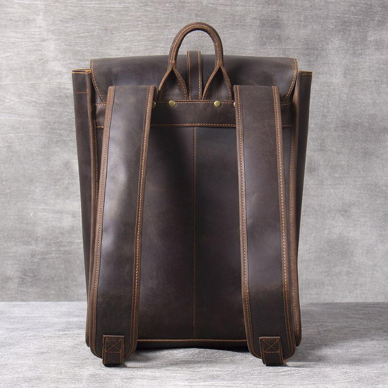 Lugano | Leather Laptop Backpack for Business and Travel-6
