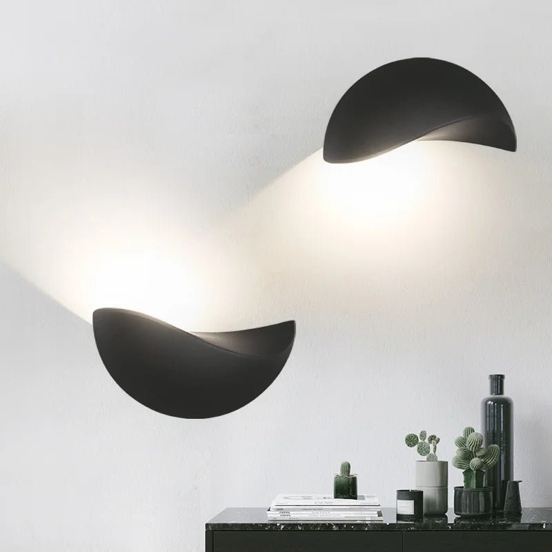 FjordHalo LED Wall Light | Contemporary Half-Round Style