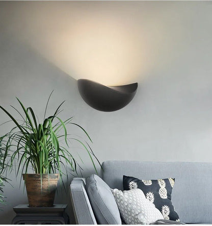 FjordHalo LED Wall Light | Contemporary Half-Round Style