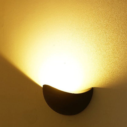 FjordHalo LED Wall Light | Contemporary Half-Round Style