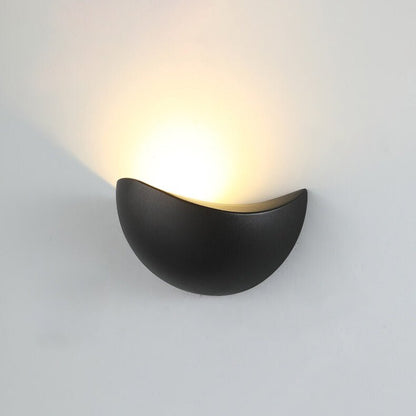 FjordHalo LED Wall Light | Contemporary Half-Round Style