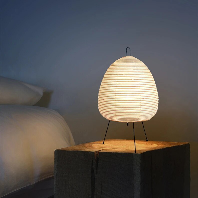 Zen Table Lamp | LED Rice Paper Japanese Accent
