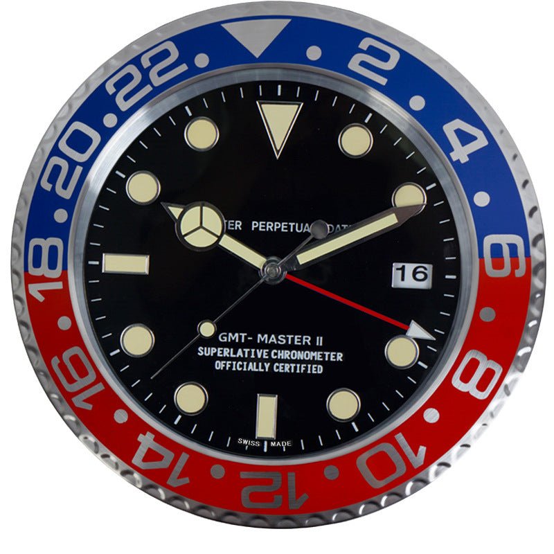 GlowEdge Wall Clock | Silent Radiance in Brushed Steel