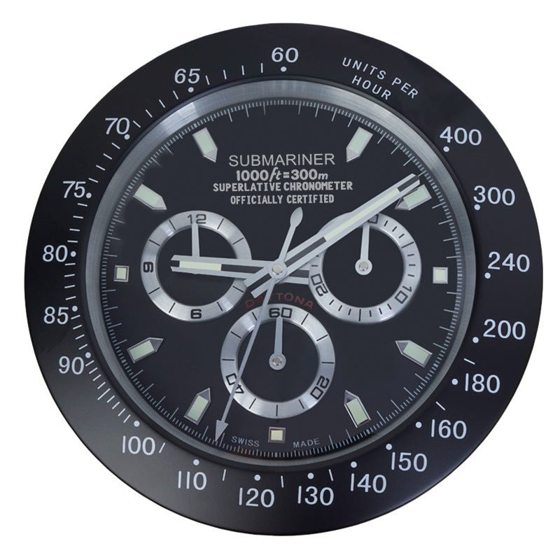 GlowEdge Wall Clock | Silent Radiance in Brushed Steel