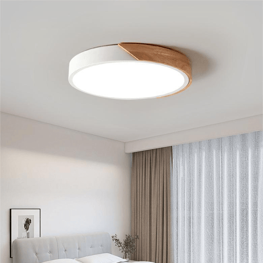 Scandinavian Glow | LumiScape Wooden Ceiling Lamp