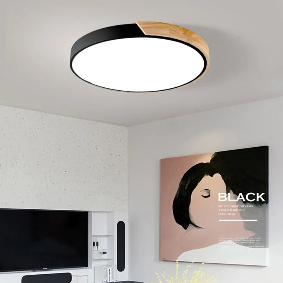 Scandinavian Glow | LumiScape Wooden Ceiling Lamp