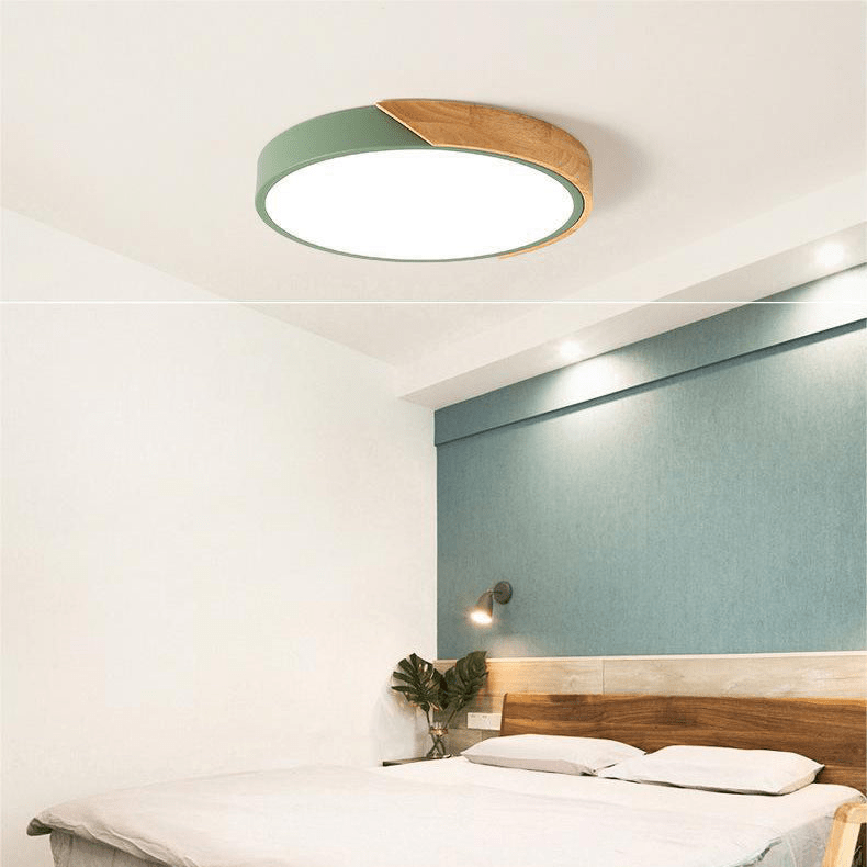 Scandinavian Glow | LumiScape Wooden Ceiling Lamp