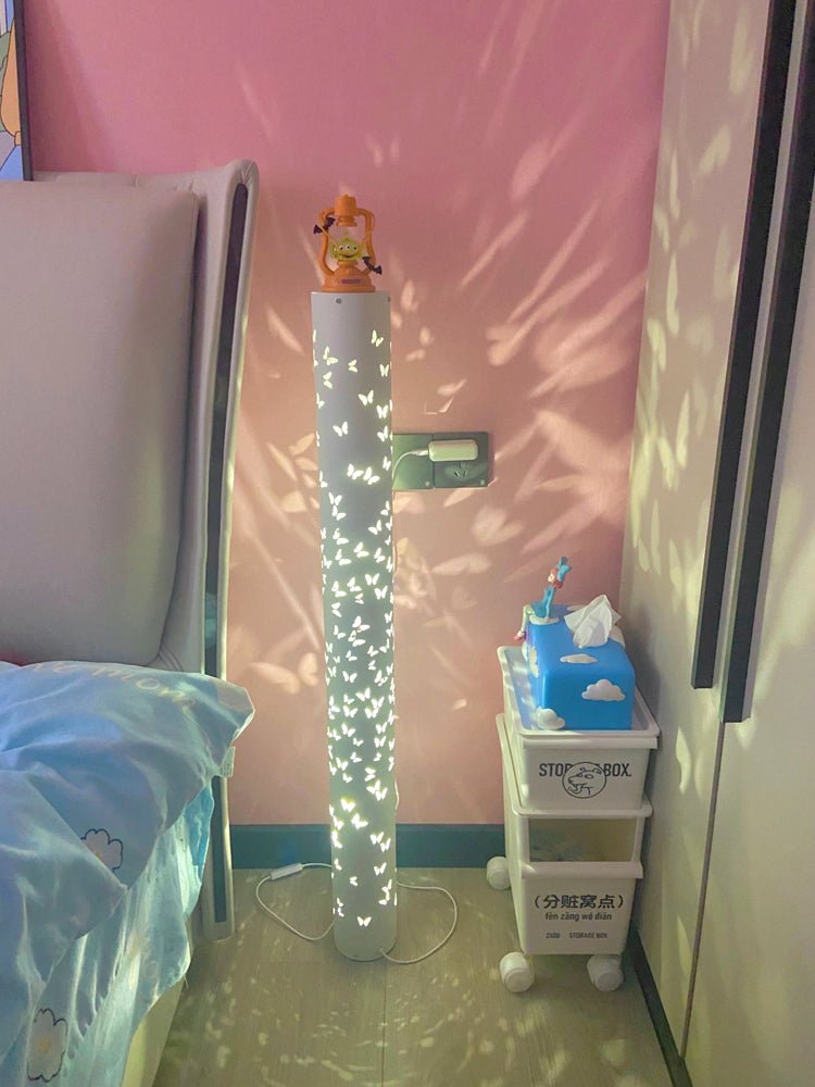 Elegant Shadow Floor Light | AuraFlare Butterfly Lamp