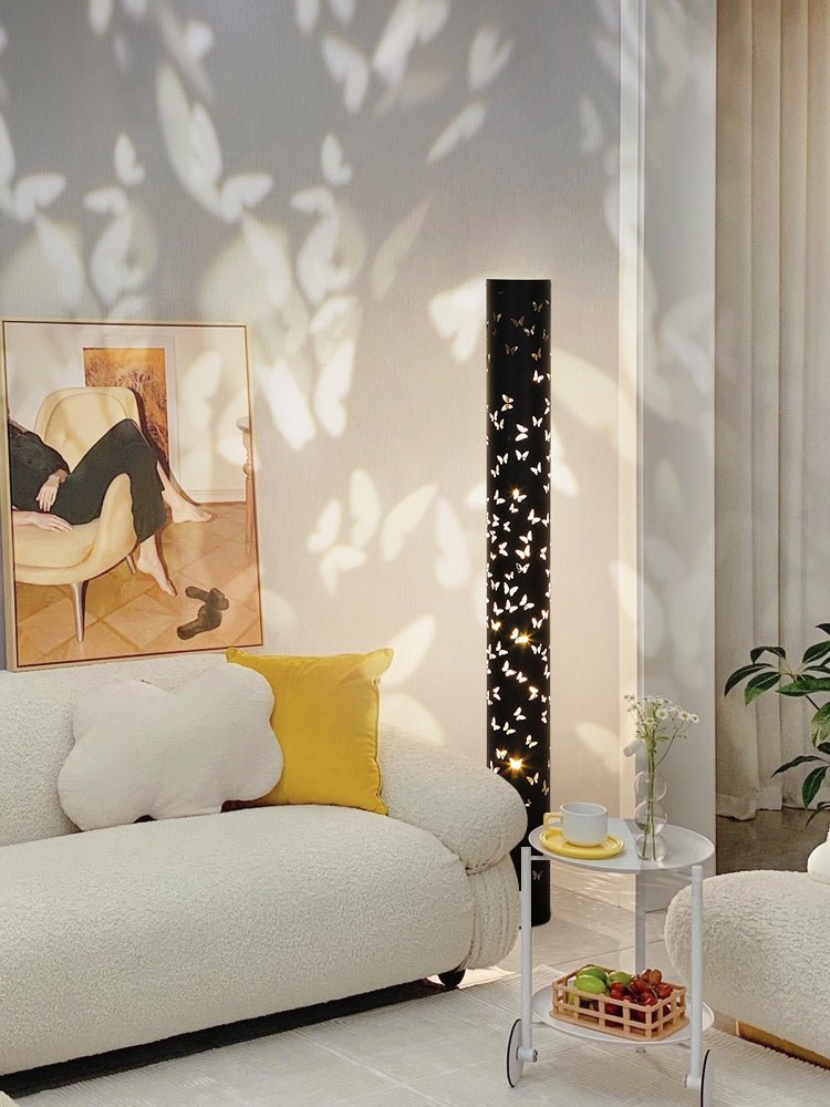 Elegant Shadow Floor Light | AuraFlare Butterfly Lamp