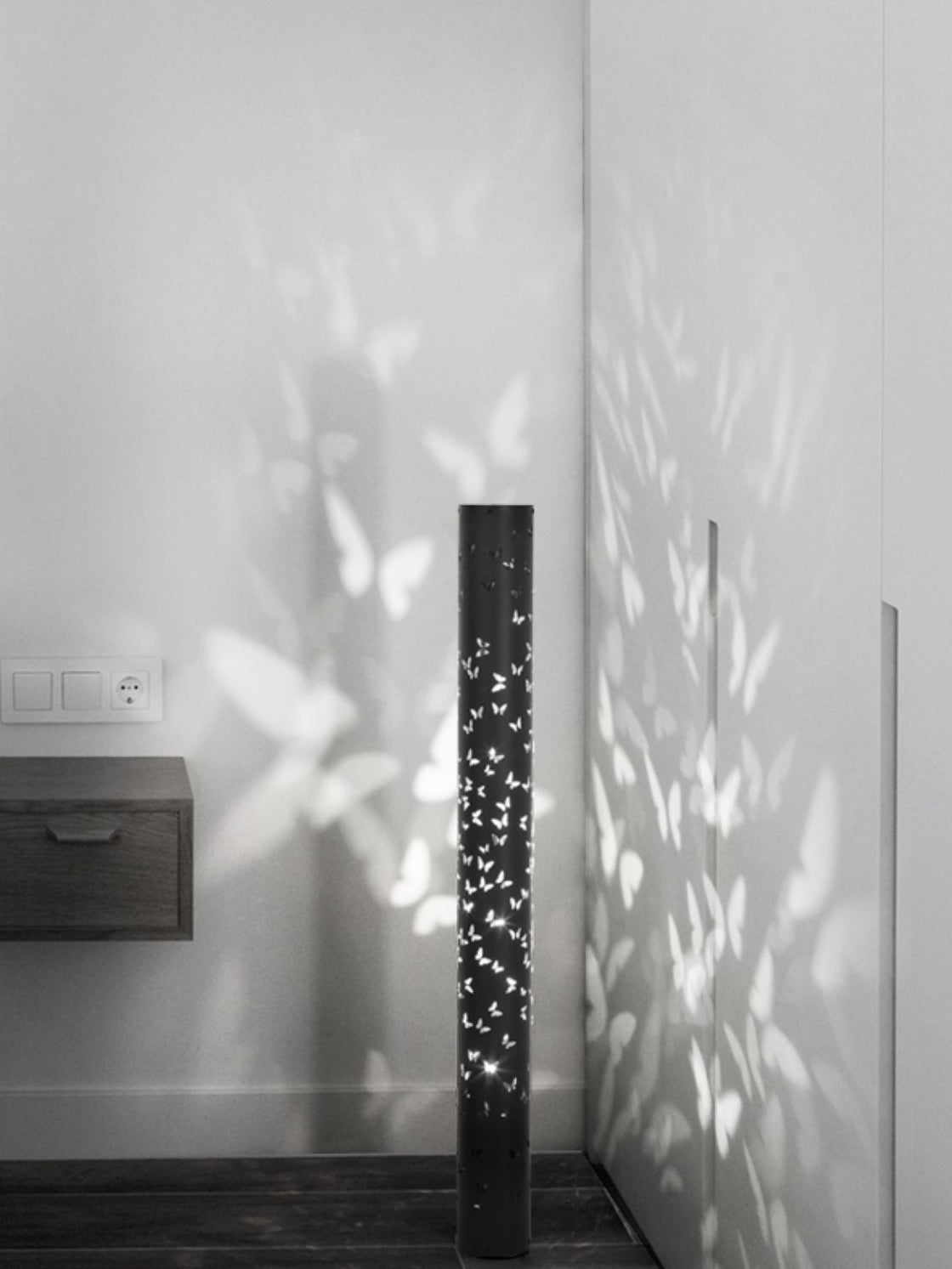 Elegant Shadow Floor Light | AuraFlare Butterfly Lamp