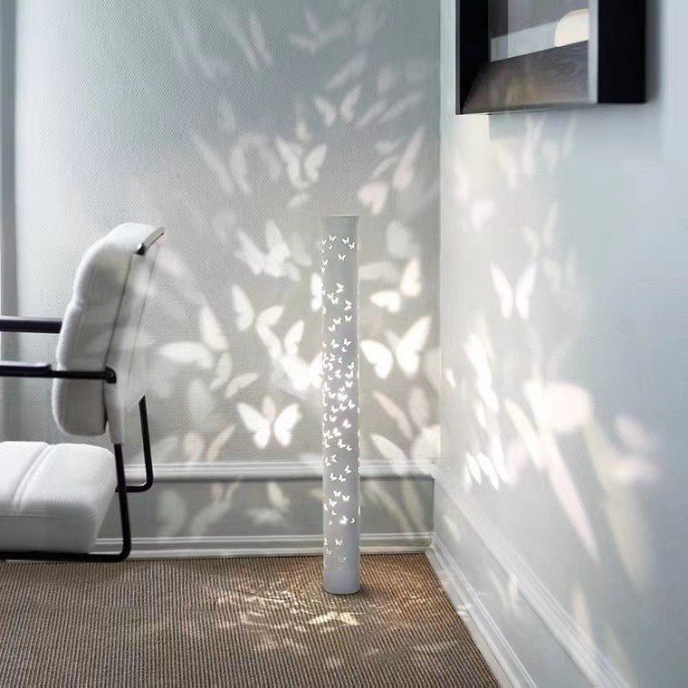 Elegant Shadow Floor Light | AuraFlare Butterfly Lamp