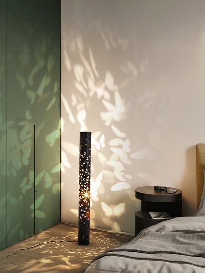 Elegant Shadow Floor Light | AuraFlare Butterfly Lamp