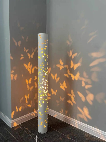 Elegant Shadow Floor Light | AuraFlare Butterfly Lamp