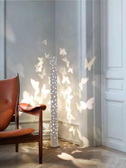 Elegant Shadow Floor Light | AuraFlare Butterfly Lamp