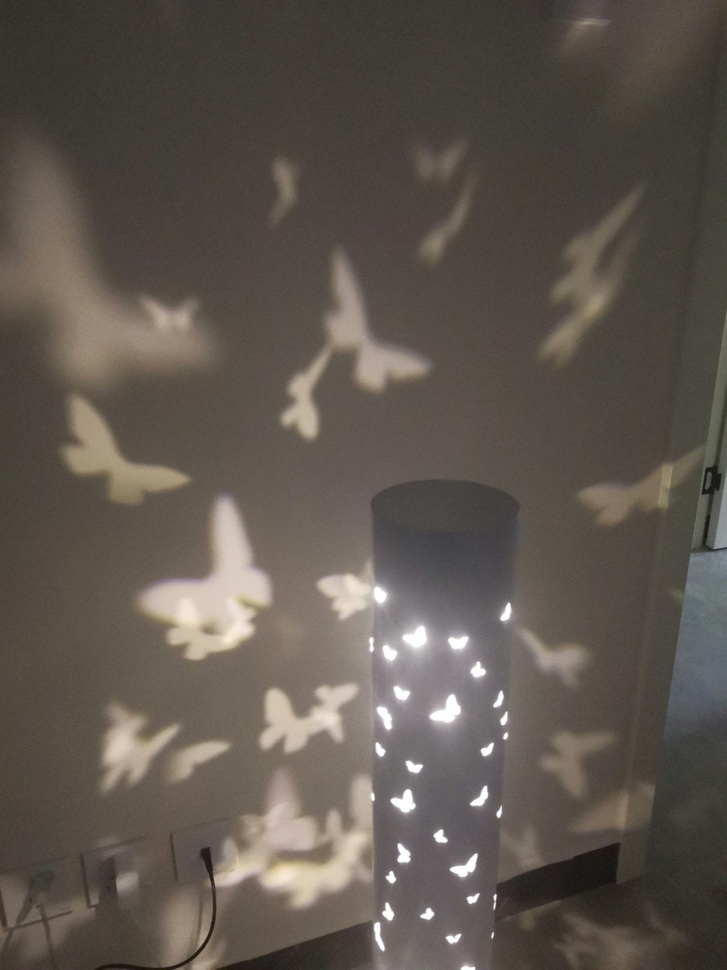 Elegant Shadow Floor Light | AuraFlare Butterfly Lamp