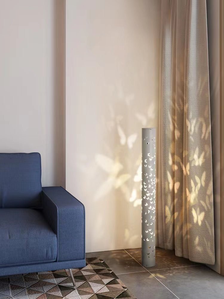Elegant Shadow Floor Light | AuraFlare Butterfly Lamp