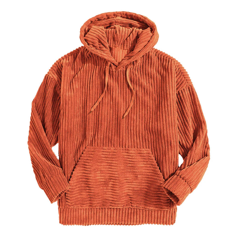 Trevor | Men’s Oversized Corduroy Hoodie with Kangaroo Pocket