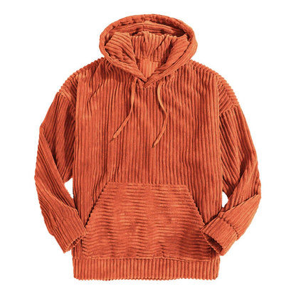 Trevor | Men’s Oversized Corduroy Hoodie with Kangaroo Pocket