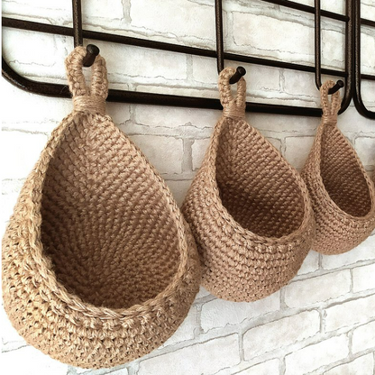 Naturra | Eco Jute Hanging Wall Baskets
