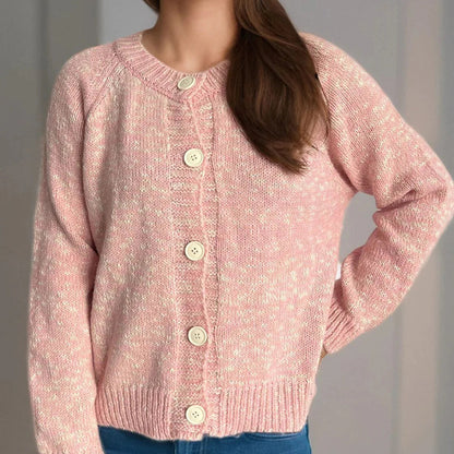 Poppy | Women’s Button Front Knit Speckled Cardigan