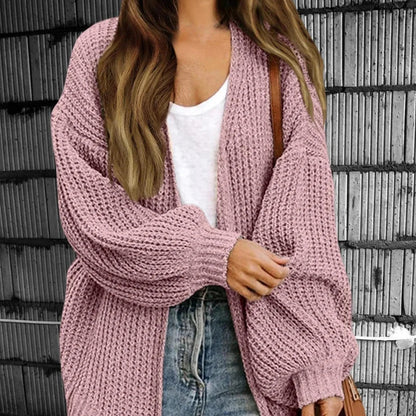 Seraphina | Women’s Lantern Sleeve Oversized Wool Cardigan