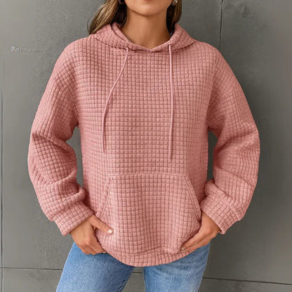 Lydia | Women’s Cozy Waffle-Knit Hoodie for Relaxed Comfort
