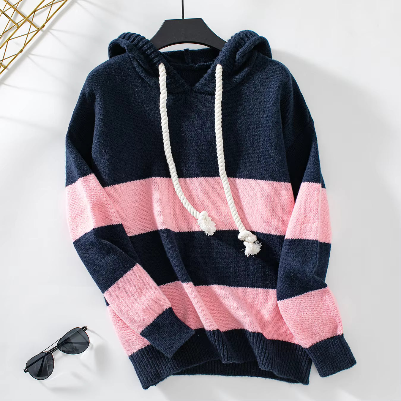 Fiona | Women’s Knit Pullover Hoodie with Relaxed Fit