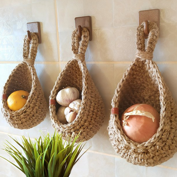 Naturra | Eco Jute Hanging Wall Baskets