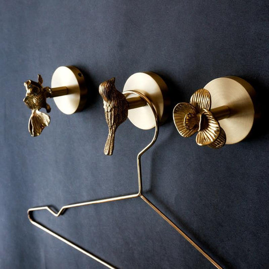 Animal Motif | HavenPelt Brass Wall Hook Rack