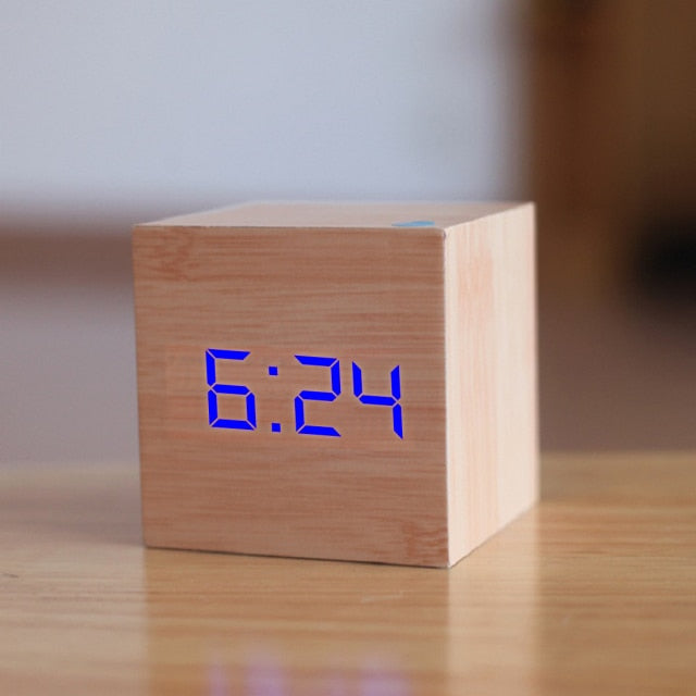 LED Square Display | HavenTime Digital Alarm Clock