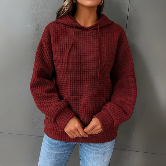 Lydia | Women’s Cozy Waffle-Knit Hoodie for Relaxed Comfort